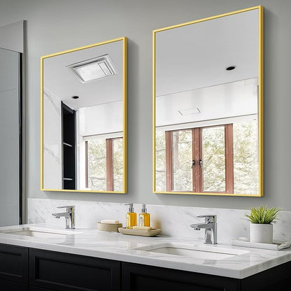 TRAHOME Bathroom Vanity Mirror for Wall, 2 Pack 36" x 24" Metal Framed by TRAHOME