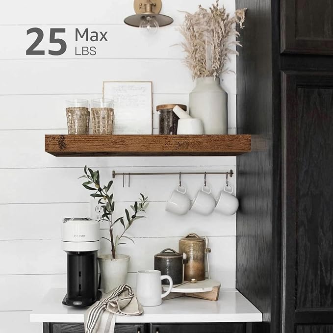 QEEIG Floating Shelves for Wall Bathroom Shelf Bedroom Kitchen Living Room - Image 3