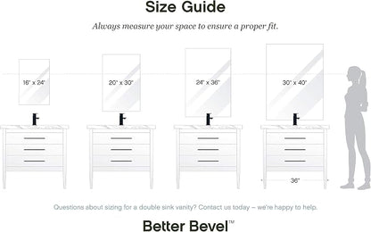 Better Bevel Frameless Square Mirror - Image 6