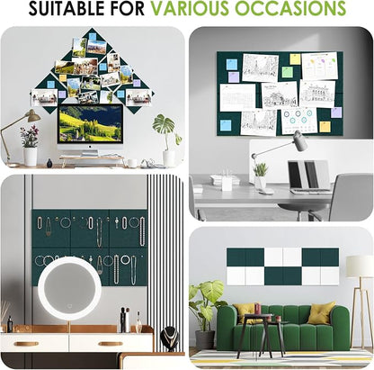 MaxGear Large Cork Board for Wall 36" x 24", Dark Green Bulletin Board - Image 6