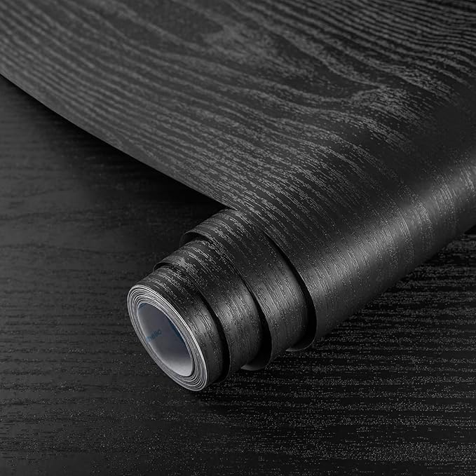 practicalWs Black Wood Contact Paper by practicalWs