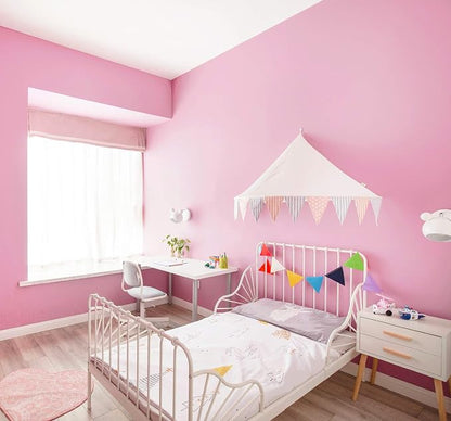 Safiyya 984.2"x17.7" Pink Peel and Stick Wallpaper Solid Color Contact Paper - Image 4