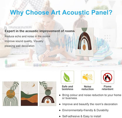 JBER Art Acoustic Panels, 47.2X23 Inches Acoustical Wall Panels, Sound - Image 6