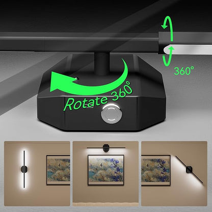 Battery Operated Wall Sconce Set of Two, Wireless Wall Sconces USB Rechargeable - Image 5