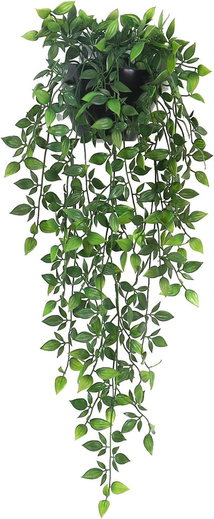 Artificial Hanging Plants, 1 Pack Fake Wall Plants, Faux Mandala Vines Potted by Season2Season