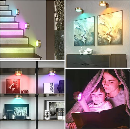 2-Pack Picture Light Battery Operated Painting Lights, 13 Color RGB Magnetic - Image 7
