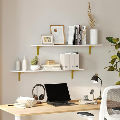 DINZI LVJ Long Wall Shelves, 39.4" Wall Mounted Shelves Set of 4, Large - Image 5