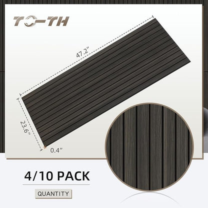 TO-TH Wood-Look Sound Panels, 4 Pack 47.2” x 23.6” Soundproof Wall Panels - Image 7
