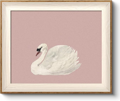 VIYYIEA Framed Wall Art for Living Room, Swan Canvas Prints, Animals Painting by VIYYIEAART