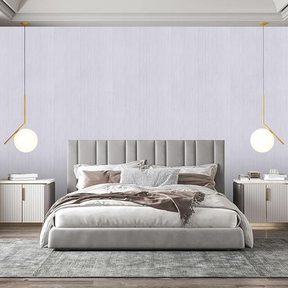 White Grasscloth Peel and Stick Wallpaper Vintage Texture Removable Waterproof - Image 5