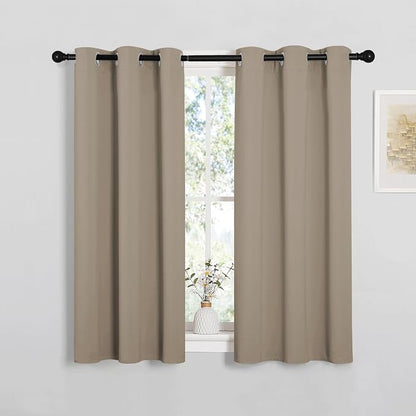 NICETOWN Bedroom Curtain Panels Blackout Draperies, Thermal Insulated Solid by NICETOWN