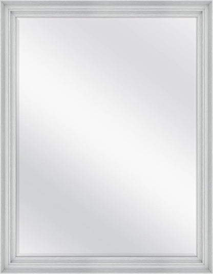 MCS Ezra 34.66x44.66 Large Wall Mirror, Vertical & Horizontal Wall Hanging by MCSIndustriesInc