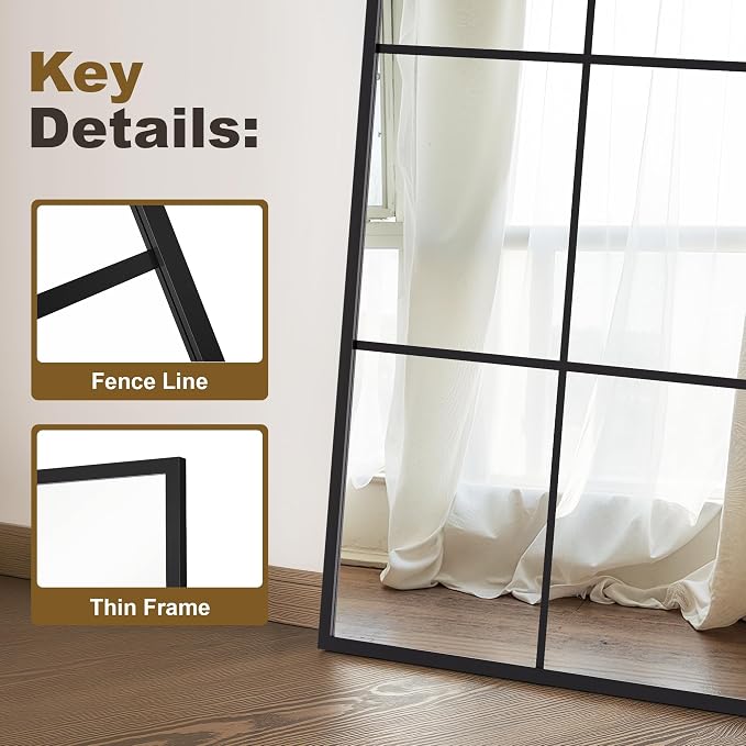 Window Mirrors for Wall Decor, Wall Mirrors Decorative Window Pane 30 x 40 - Image 3