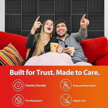 24 Pack Acoustic Panels – Sound Proof Foam Panels - Image 5