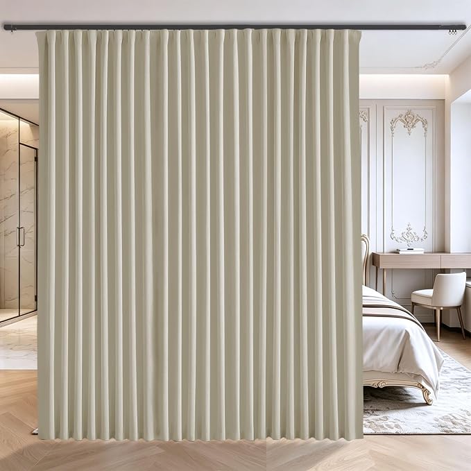 Floor to Ceiling Curtain for Wall Ceiling Mount Track by Grichril