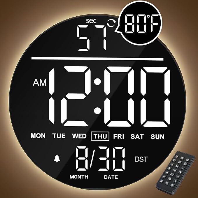JALL 10" Large Digital Wall Clock by JALL