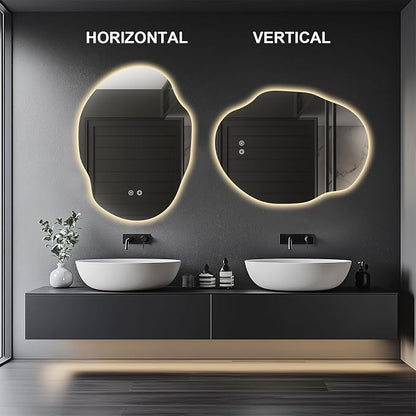 Irregular LED Bathroom Mirror - Image 6