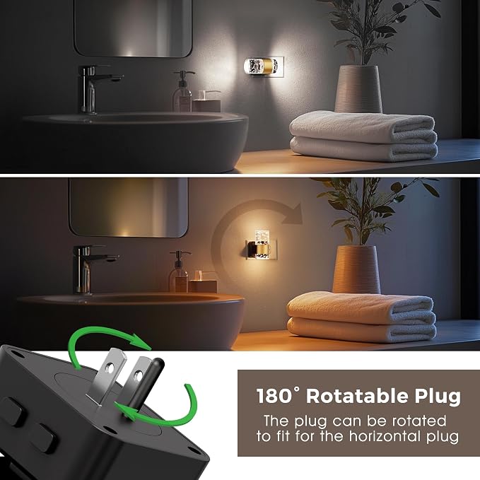 Night Lights Plug into Wall 2 Pack, Dimmable Night Light - Image 4