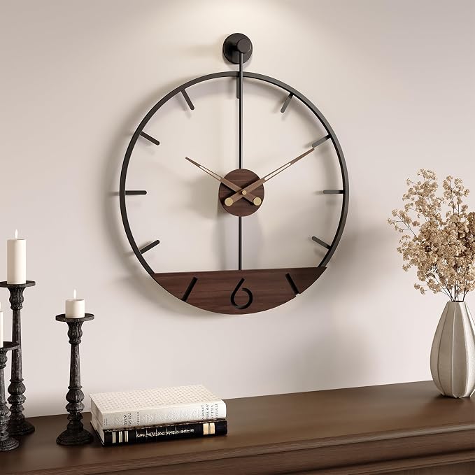 16 Inch Wall Clock, Modern Decorative Clock by Cuspin