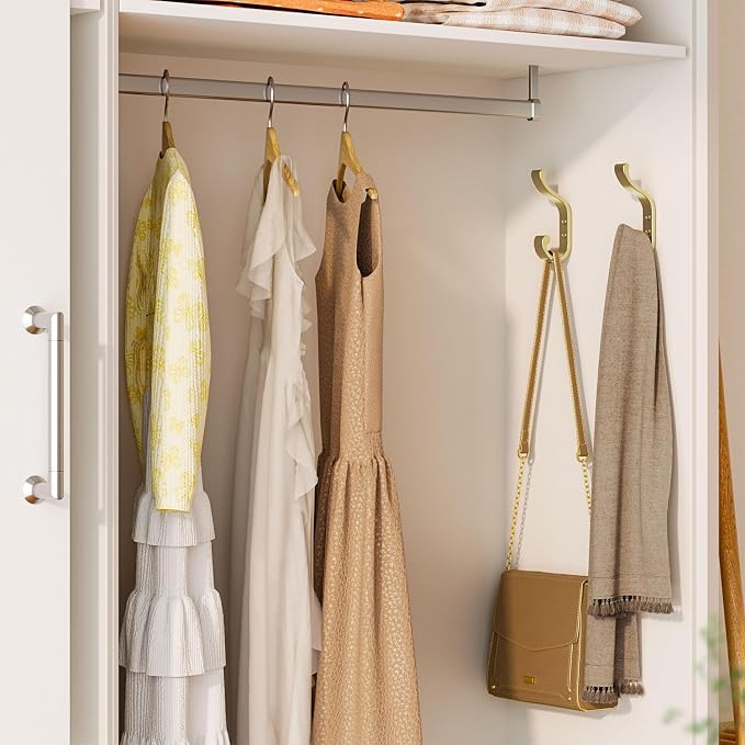 Gold Wall Hooks for Hanging Coats: Metal Mount - Image 3