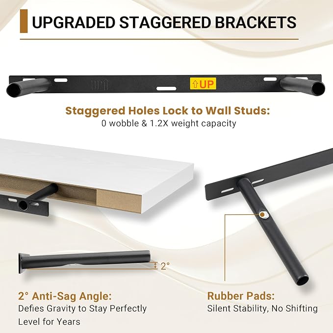 Vivelove 12 Deep Floating Shelves - Image 5