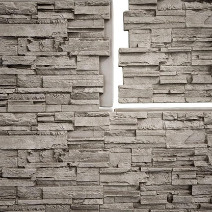 EverStone Cascade Faux Stone Panel, 48 5/8"W x 24 3/4"H x 1 1/4"D, Desert Sand - Image 9