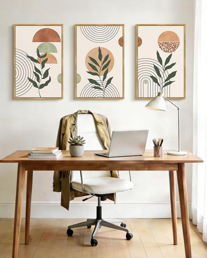 PHOPAGO Boho Wall Art Sage Plant Botanical Bohemain Framed Wall Printing Large - Image 5