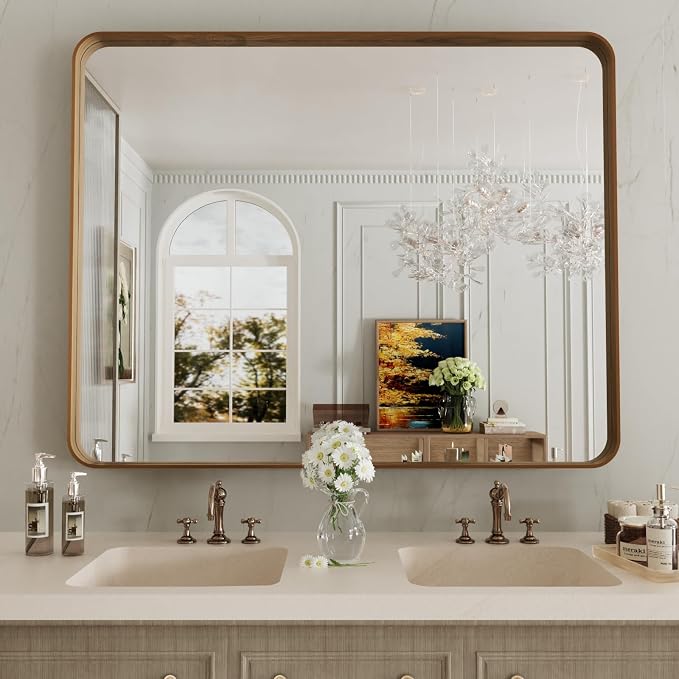 LOAAO 40X36 Inch Bathroom Mirror - Image 8