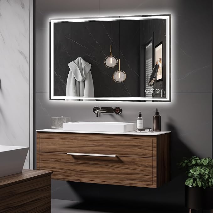 Ratsamee 40x30 Inch LED Bathroom Mirror - Image 2