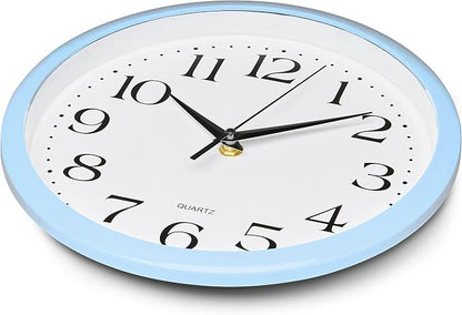 Bernhard Products Light Blue Wall Clock Silent Non Ticking - Image 4