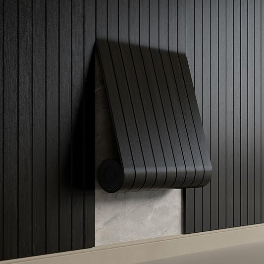 YU LI 3DH Peel and Stick PVC Slat Wall Panel 118"x15.75" Self-Adhesive Thick by YULI3DH