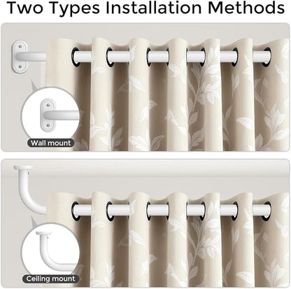 2 Pack Curtain Rods 36-120 Inch, Living Room, Sliding Door - Image 4