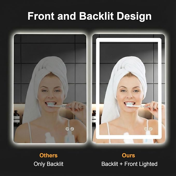 AMOISE LED Bathroom Vanity Mirror - Image 3