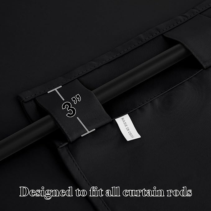 RYB HOME Blackout Curtains Pair - Image 2
