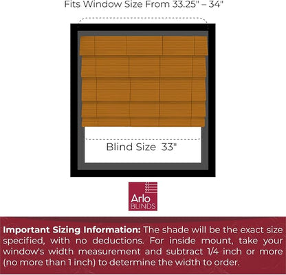 ARLO BLINDS Semi-Sheer Bamboo Roman Shades - Image 2