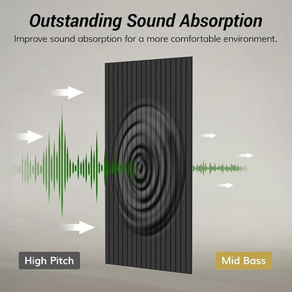 TONOR 8 Pack Large Acoustic Panels, 47.2" X 23.6" X 0.35" Acoustical Wall Panel - Image 4
