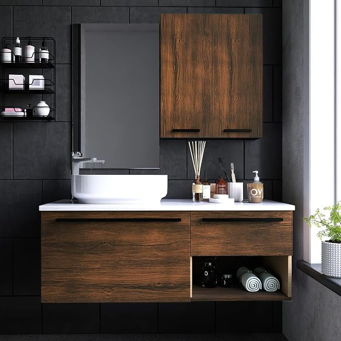 Vinjiasin Dark Wood Contact Paper Peel and Stick Wood Grain Wallpaper Self - Image 6