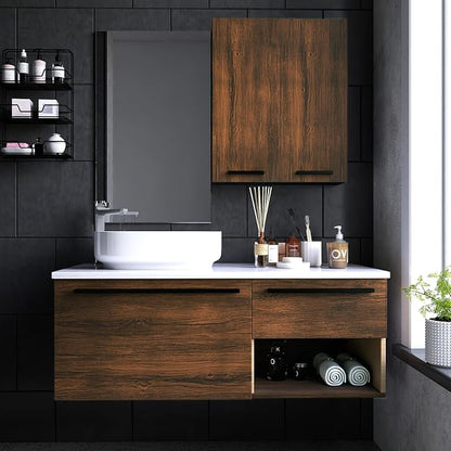 Vinjiasin Dark Wood Contact Paper Peel and Stick Wood Grain Wallpaper Self - Image 6