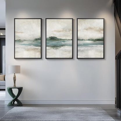 Large Framed Abstract Nature Landscape Wall Art - Image 8