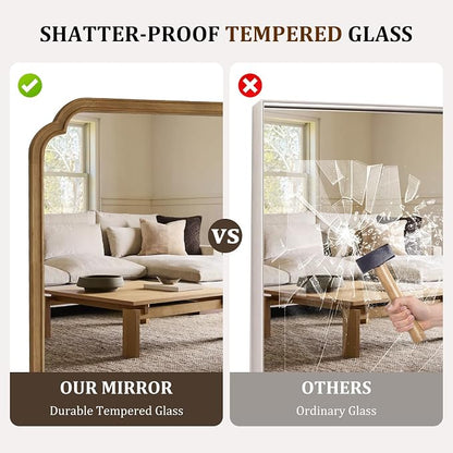 WallBeyond 28" x 40" Wood Bathroom Mirror - Image 5