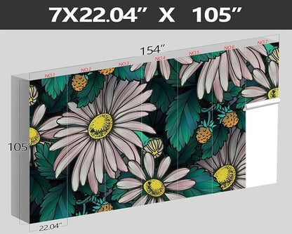 XMPMBM-Sunflower Cartoon Plant Floral Fabric Wallpaper Leaf Botanical Living - Image 4