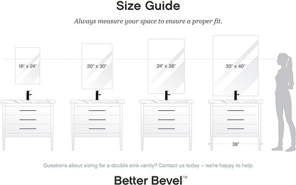 Better Bevel Frameless Rectangle Mirror - Image 6
