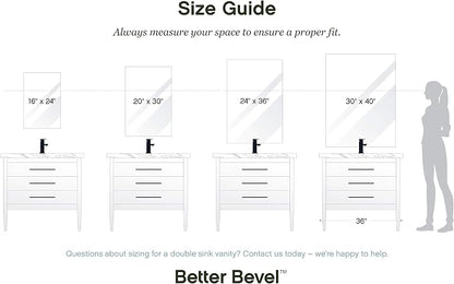 Better Bevel Frameless Rectangle Mirror - Image 6