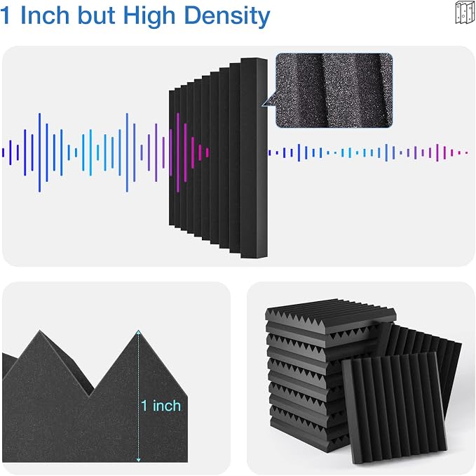 12 Pack Sound Proof Foam Panels - Image 6