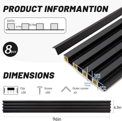 WPC Slat Wall Paneling, Accent Slat Wall Paneling - Image 4