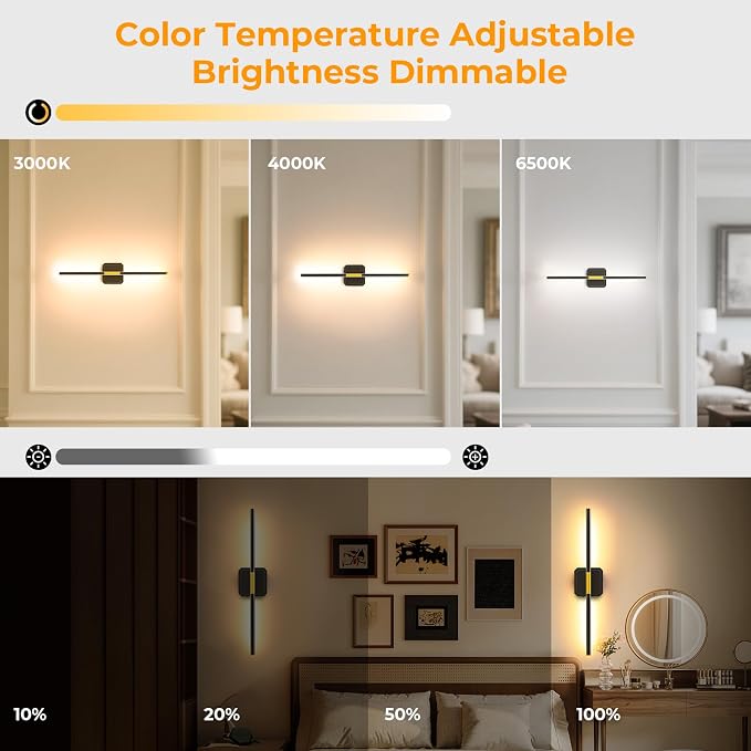 GvvooHome Battery Operated Wall Sconce Detachable 360°Rotate, Wireless Wall - Image 3