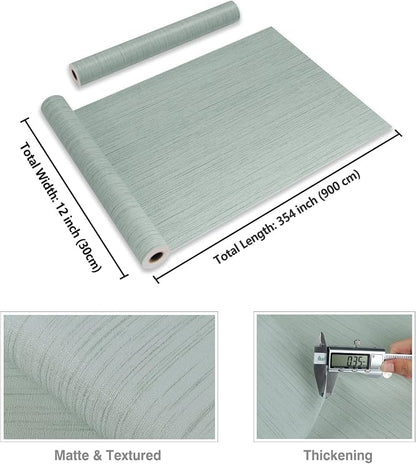 CRE8TIVE Mint Green Grasscloth Peel and Stick Wallpaper Faux Grasscloth Contact - Image 7