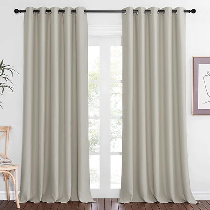 NICETOWN Sliding Door Window Treatment Blackout Patio Door Curtain Panels by NICETOWN