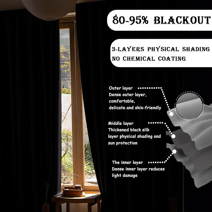 Room Divider Curtains for Ceiling Track Rod, 10 ft Wide x 9 ft Tall, 1 Panel - Image 4