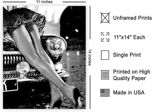 Poster Master Sexy Legs on Classic Car Poster - Image 2